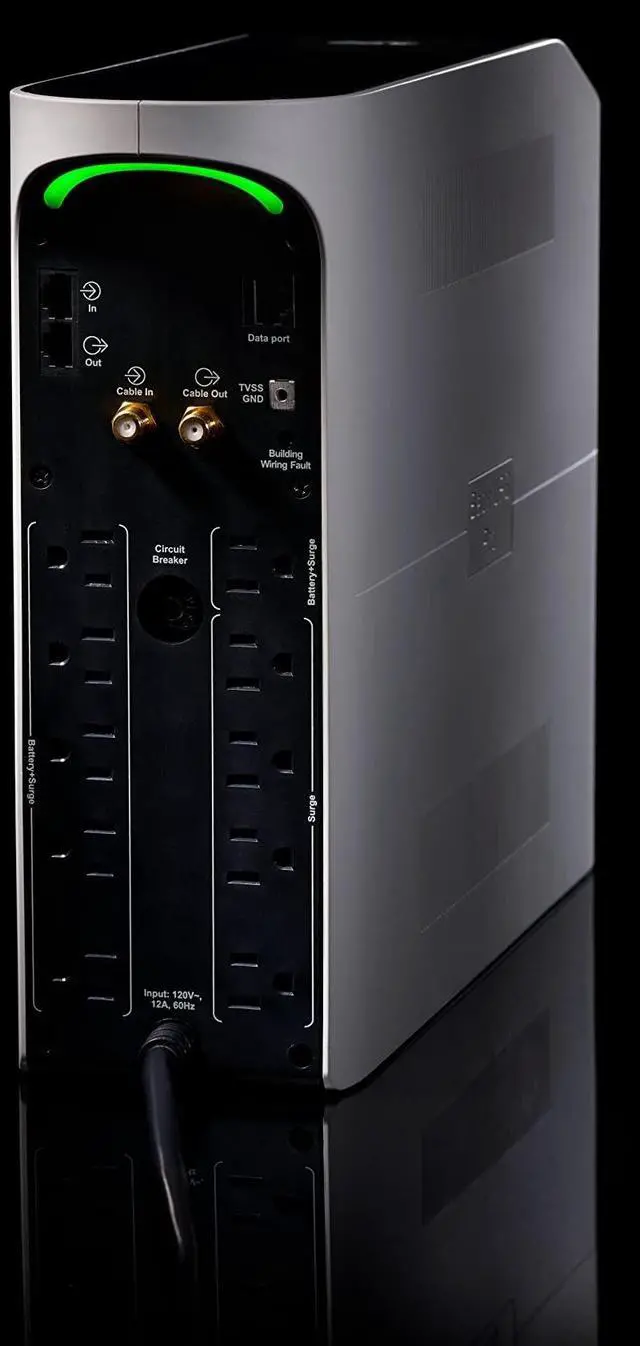 Alt view image 2 of 3 - APC Gaming Back-UPS, 10 Outlet, 1500Va, Pure Sinewave, 120V, Arctic (White)