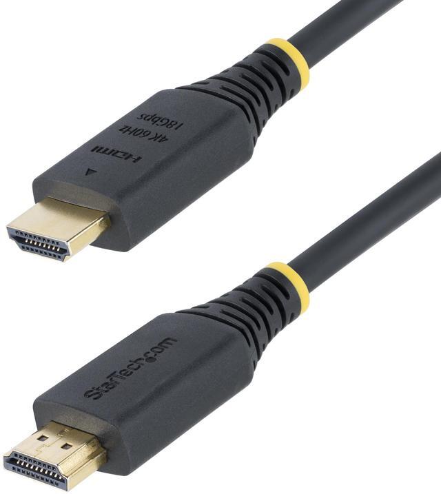 Alt view image 2 of 7 - StarTech 3ft 0.9m Premium Certified High Speed HDMI Cable 4K 60Hz/1440p 144Hz 18Gbps UHD HDMI 2.0 Cord TPE Jacket