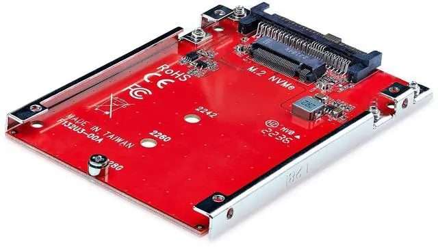 Alt view image 2 of 7 - StarTech M.2 to U.3 Adapter For M.2 NVMe SSDs PCIe Drive 1M25U3M2ADAPTER