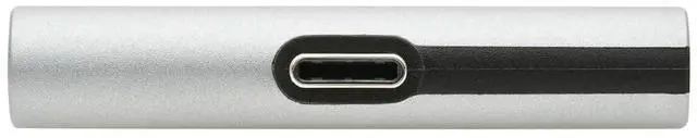Alt view image 6 of 7 - Tripp Lite USB-C to 3.5mm Headphone Jack Plus Charging Adapter Silver U437001CV2