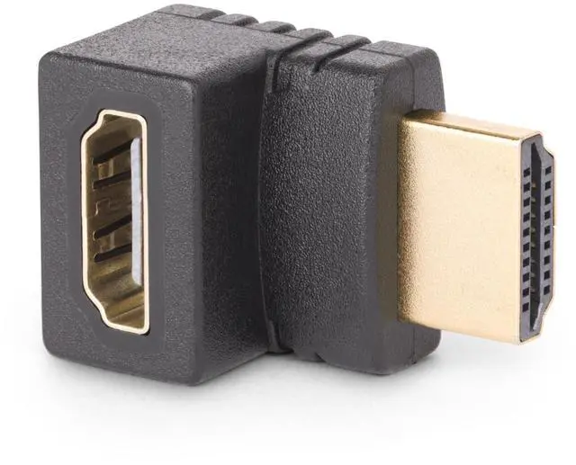 Alt view image 2 of 6 - StarTech Down Angle HDMI 2.0 Adapter M to F Vertical 90-Degree HDMI2HDMIMFDN