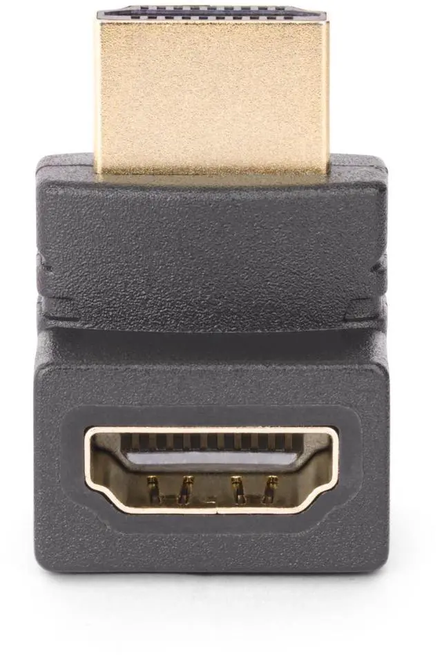 Alt view image 4 of 6 - StarTech Down Angle HDMI 2.0 Adapter M to F Vertical 90-Degree HDMI2HDMIMFDN