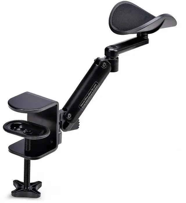 Alt view image 2 of 7 - StarTech Adjustable Arm Rest for Office Desk, Clamp-On/No Drill Installation