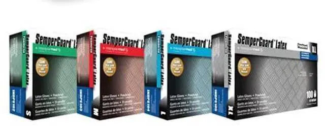 Alt view image 2 of 2 - Latex Gloves Powdered Small 4 mil Thick 9.45" Long Cream 100/Box 10 Boxes/Carton INDPS102