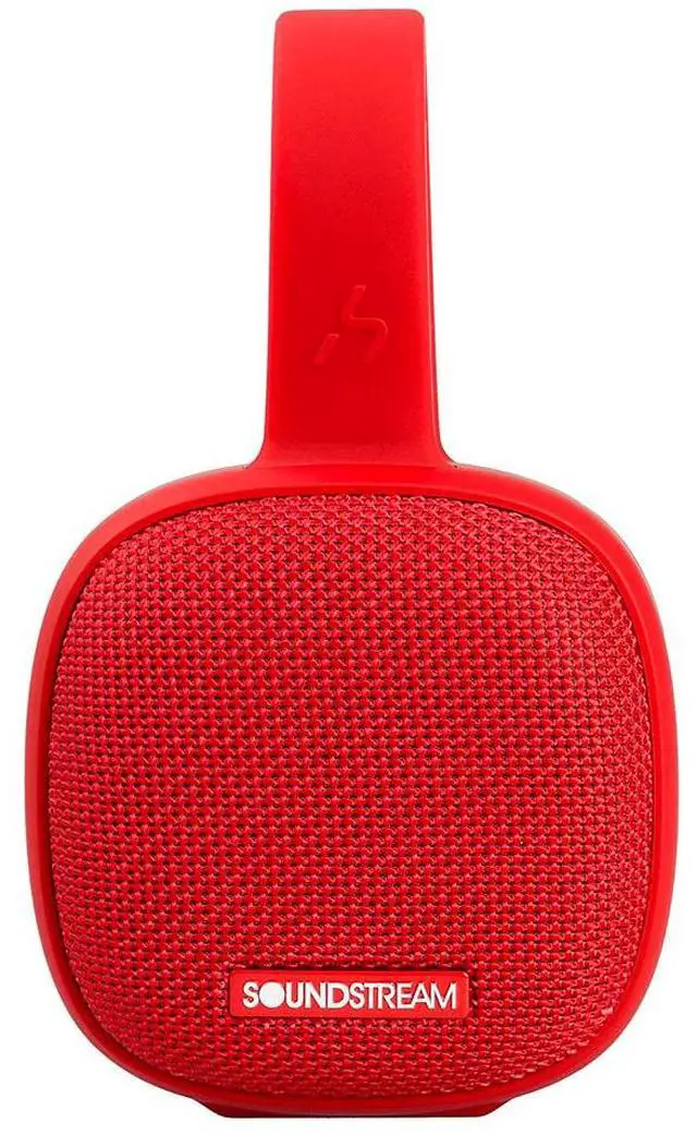 Alt view image 7 of 7 - Soundstream h2GO IPX7 Waterproof Portable Bluetooth Speaker - Red