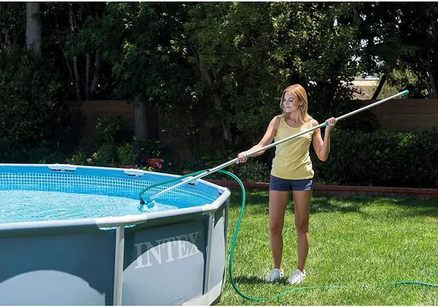 Alt view image 5 of 7 - Intex Cleaning Maintenance Pool Kit with Vacuum, Pole for Above Ground Pools