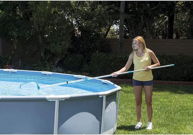 Alt view image 6 of 7 - Intex Cleaning Maintenance Pool Kit with Vacuum, Pole for Above Ground Pools