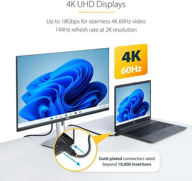 Alt view image 4 of 6 - StarTech 35ft Active High Speed HDMI Cable for TV/Monitor HDMI2-CABLE-4K60-35F