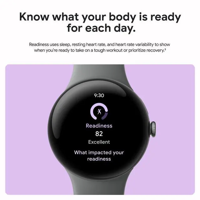 Alt view image 5 of 7 - Google Pixel Watch 3 45mm Smartwatch, Heart Rate Tracking, Porcelain Band