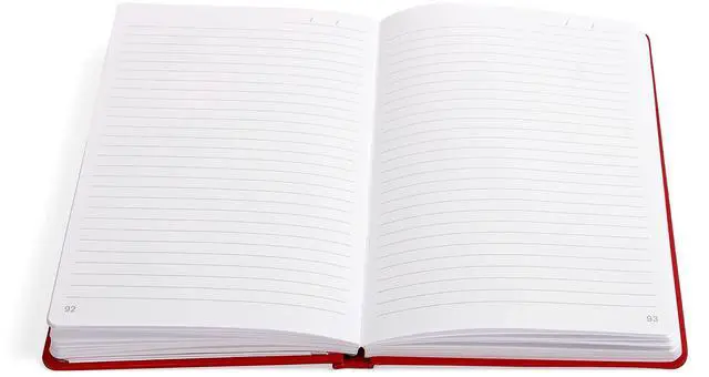 Alt view image 3 of 7 - Medium Starter Journal 1-Subject Narrow Rule Red Cover 192 8 x 5 Sheets TR58411