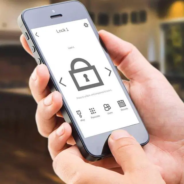 Alt view image 5 of 6 - Bluetooth Smart Safe with Touch Screen 15 x 11.8 x 11.8 0.97 cu ft Black 5403