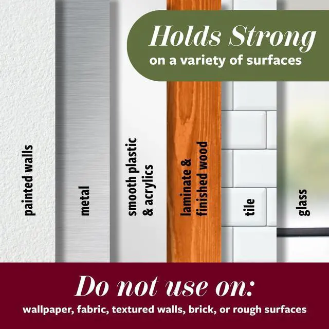 Alt view image 5 of 7 - 3M Command Mixed Hooks Pack, Vanilla Bean, 10/Pack VBMHP-10ESF