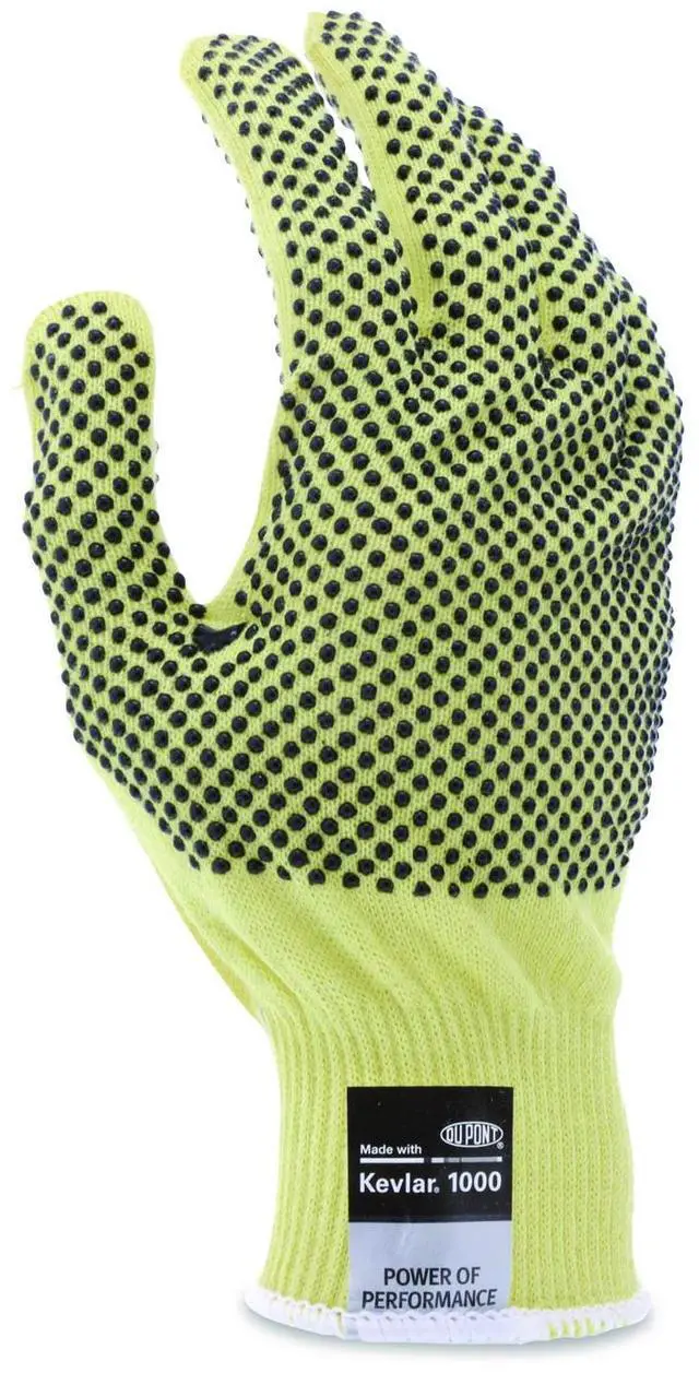 Main image of CutPro Kevlar Gloves Reversible 10" Long Small Yellow/Black Pair 9396S
