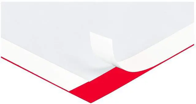 Alt view image 3 of 4 - Deflecto Self-Adhesive Sign Holder 8.5x11" Red 68776R
