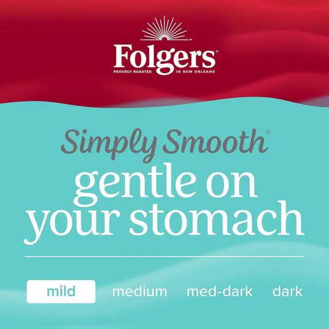 Alt view image 4 of 4 - Simply Smooth Ground Coffee Gentle On Your Stomach 27 oz Canister 6/Carton 30446CT