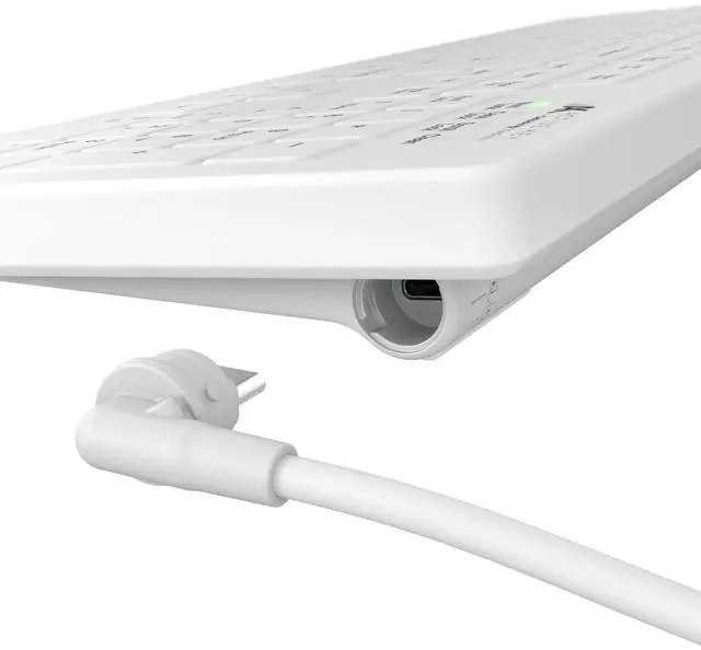 Alt view image 3 of 5 - Cherry AK-C8112 105-Key Wired USB Medical Keyboard White