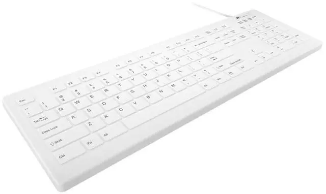 Alt view image 2 of 5 - Cherry AK-C8112 105-Key Wired USB Medical Keyboard White