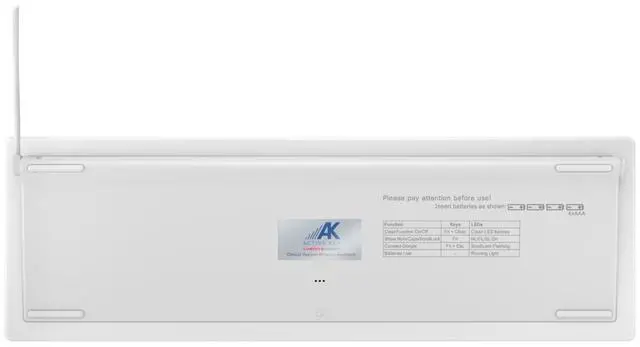 Alt view image 4 of 5 - Cherry AK-C8112 105-Key Wired USB Medical Keyboard White