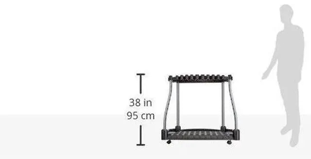 Alt view image 5 of 5 - FastTrack Garage Tool Tower Rack Plastic Holds Up to 40 Tools 38" x 20.5" x 34.4" Black 2140834