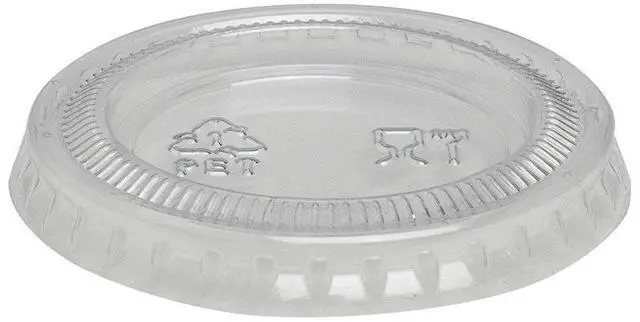 Alt view image 2 of 5 - Plastic Portion Cup Lid Fits 1 oz Portion Cups Clear 4800/Carton PL10CLEAR