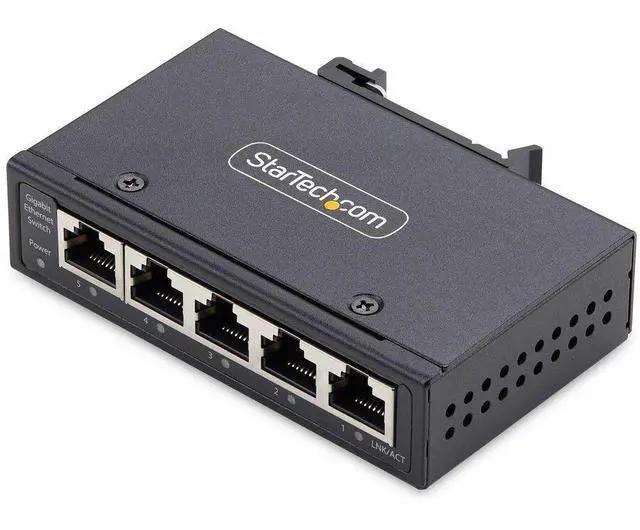 Main image of StarTech 5-Port Unmanaged Industrial Network Switch I51G-ETHERNET-SWITCH