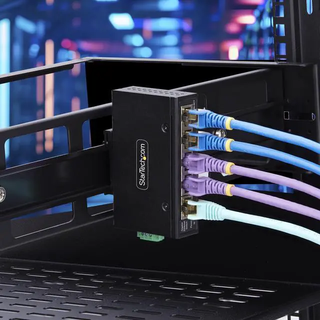 Alt view image 4 of 7 - StarTech 5-Port Unmanaged Industrial Network Switch I51G-ETHERNET-SWITCH