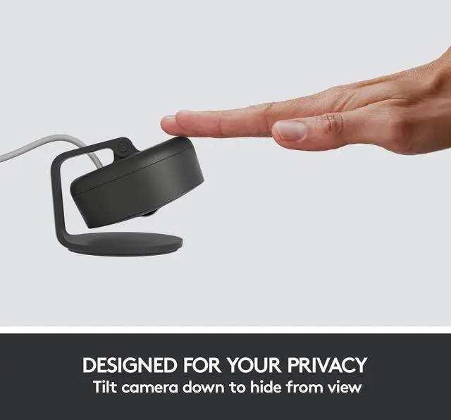 Alt view image 17 of 18 - Logitech 961-000489 Indoor HD Network Camera - Graphite - 15 ft Infrared Night Vision - Table Mount, Shelf Mount, Wall Mount, Ceiling Mount - Apple HomeKit Supported - IP64 - Water Proof