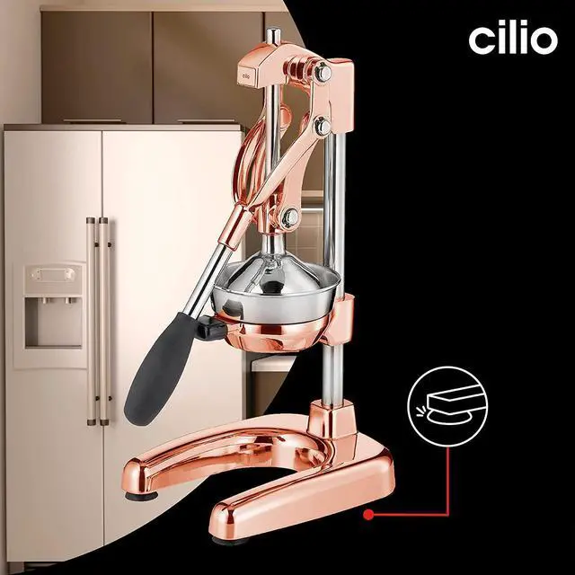 Alt view image 5 of 6 - Cilio Commercial Grade Citrus Press Juicer, Copper
