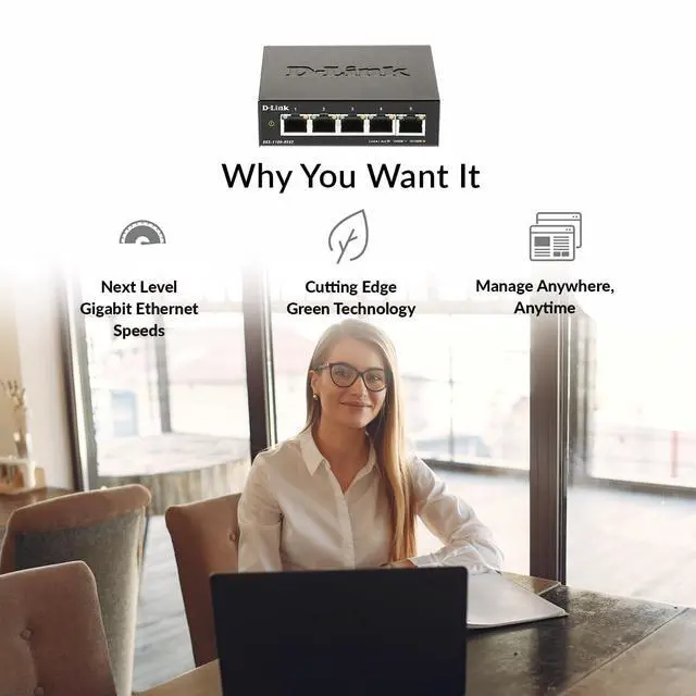 Alt view image 11 of 13 - D-Link 5-Port Gigabit Smart Managed Switch | Web Managed | Cable Diagnostics | Fanless | Compact Metal Desktop | NDAA Compliant - (DGS-1100-05V2)