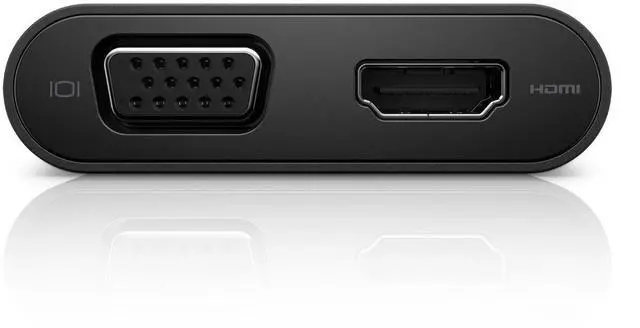 Alt view image 4 of 20 - Dell Adapter DA200 - USB-C to HDMI/VGA/Ethernet/USB 3.0