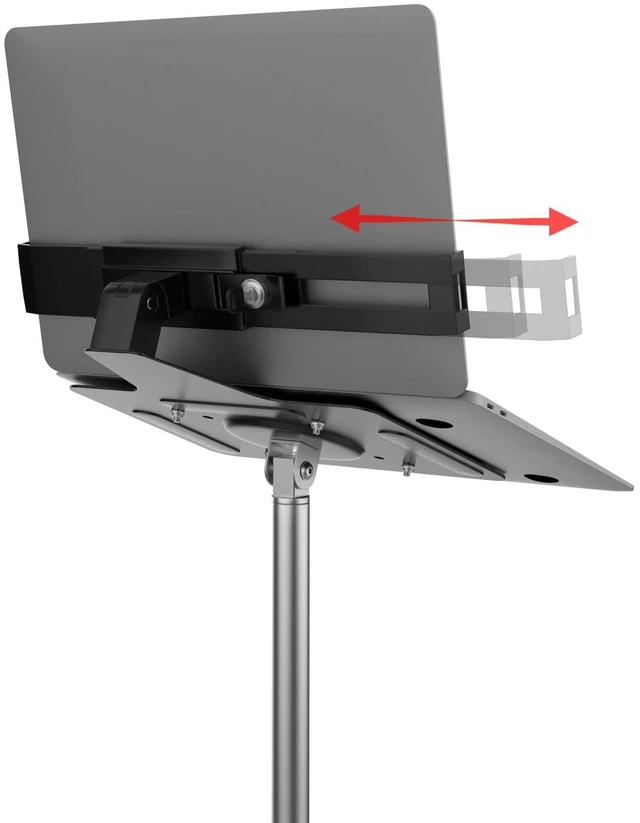 Alt view image 5 of 7 - CTA Digital Rolling Floor Stand with Security Laptop Holder LTSCGS