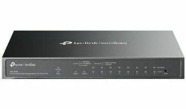 Main image of TP-Link Omada ES210GMP 8 Ports POE+ Compliant Gigabit Easy Managed Switch with SFP