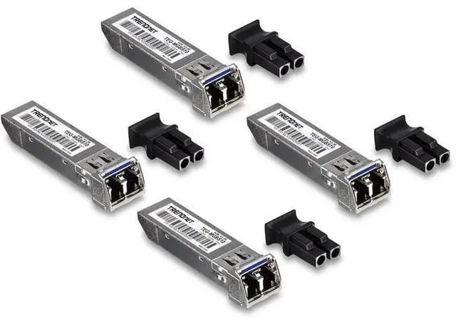 Alt view image 4 of 10 - TRENDnet TEG-MGBS10/4, 4-Pack SFP Single Mode LC Module (10Km)