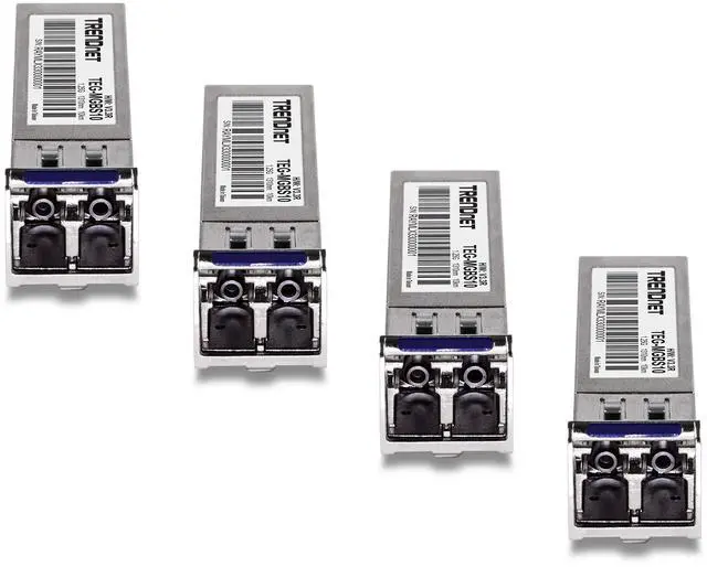 Alt view image 9 of 10 - TRENDnet TEG-MGBS10/4, 4-Pack SFP Single Mode LC Module (10Km)