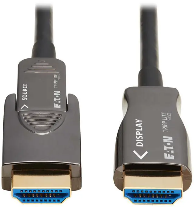 Alt view image 2 of 7 - Tripp Lite series 8K HDMI Fiber Active Optical Cable (AOC), M/M, Black, 10 m