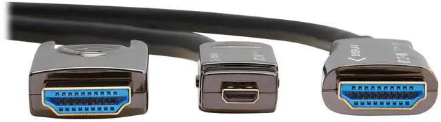 Alt view image 4 of 7 - Tripp Lite series 8K HDMI Fiber Active Optical Cable (AOC), M/M, Black, 10 m