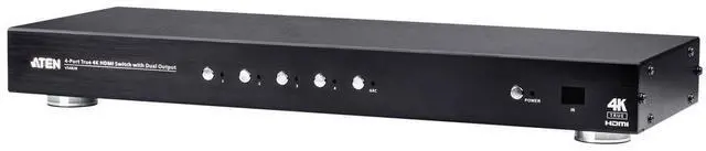 Alt view image 13 of 15 - Aten 4-Port True 4K HDMI Switch with Dual Output VS482B - 4096 x 2160 - 4K - 4 x 2 - 2 x HDMI Out