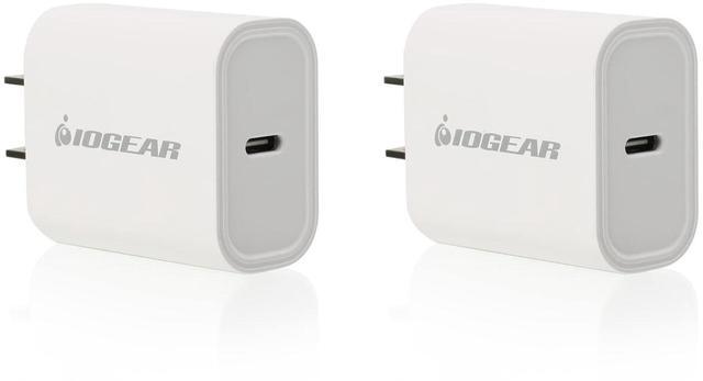 Alt view image 4 of 8 - IOGEAR GearPower Compact USB-C 20W Charger 2-Pack
