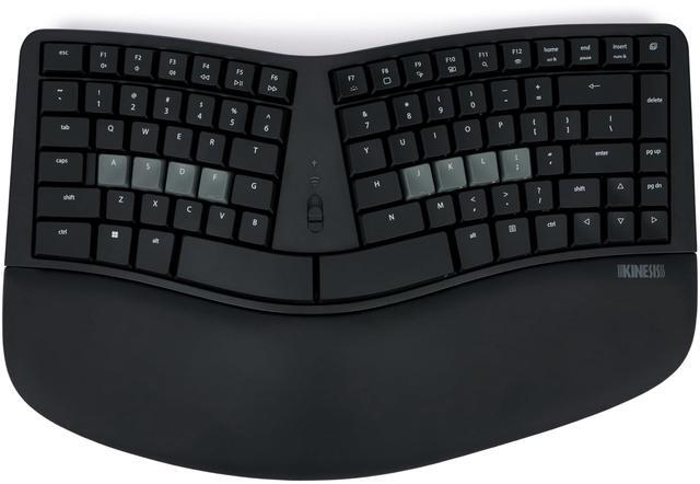 Alt view image 2 of 8 - KINESIS mWave Wireless Ergonomic Mechanical Keyboard, Programmable, Backlit