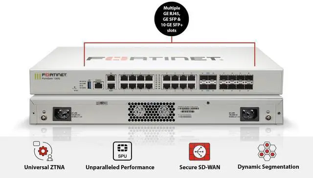 Alt view image 3 of 8 - FORTIGATE-120G HARDWARE PLUS 3 YEAR FORTICARE PREMIUM AND FORTIGUARD UNIFIED THR