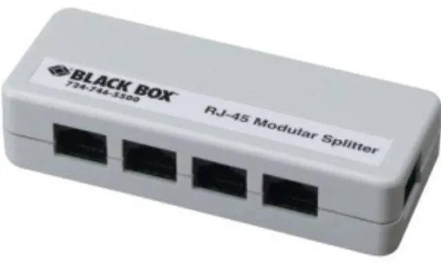 Alt view image 6 of 6 - Black Box RJ-45 Modular Splitter, 5-Position, 8 x 8, Unshielded, A Pinning (fm800-r2)