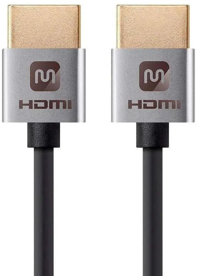Alt view image 20 of 20 - Monoprice HDMI Cable - 6 Feet - Black | High Speed, 4K@60Hz, HDR, 18Gbps, 36AWG, YUV 4:4:4, Compatible with UHD TV and More - Ultra Slim Series