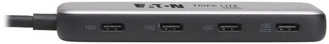 Alt view image 13 of 16 - 4-PORT USB-C HUB 10 GBPS 100W PD TB3 GRY