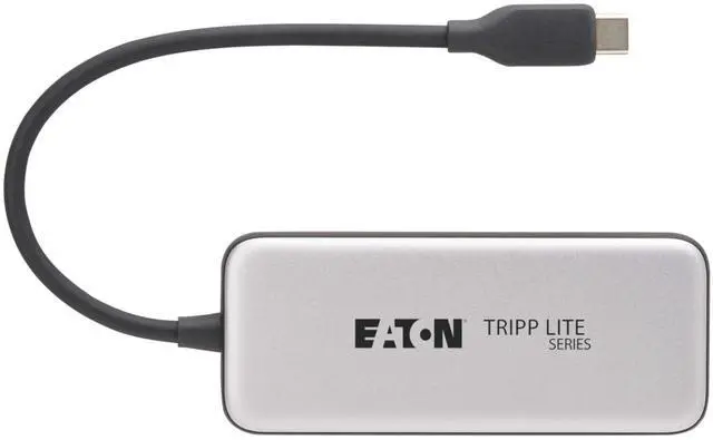 Alt view image 14 of 16 - 4-PORT USB-C HUB 10 GBPS 100W PD TB3 GRY