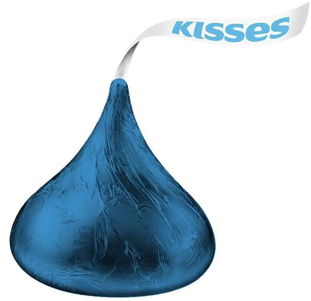 Alt view image 5 of 5 - KISSES Milk Chocolate Dark Blue Wrappers 60 oz Bag HEC60194