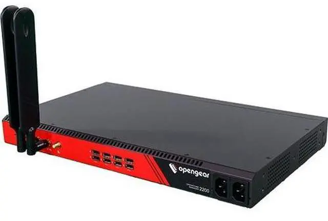 Alt view image 4 of 6 - Opengear OM2216-L Device Server - DDR3 SDRAM - Twisted Pair, Optical Fiber - 2 Total Expansion Slot(s) - 2 x Network (RJ-45) - 8 x USB - 16 x Serial Port - 10/100/1000Base-T, 1000Base-X - Gigabit Ethe