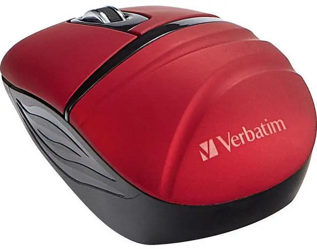 Alt view image 2 of 15 - Verbatim Wireless Mini Travel Mouse, Commuter Series - Red