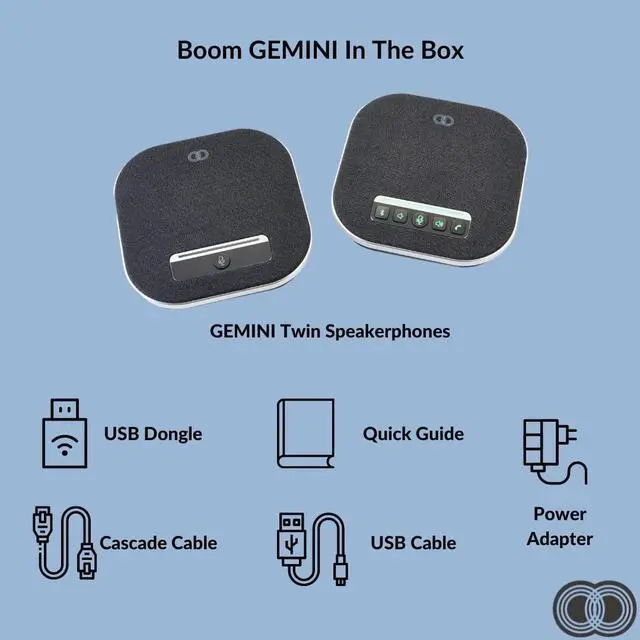 Alt view image 5 of 8 - Boom Gemini Portable Bluetooth Speaker