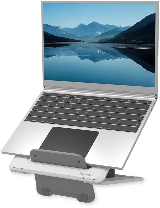 Alt view image 7 of 7 - Fellowes Breyta Laptop Stand 12 Height Adjustments 14" Monitor Size  White