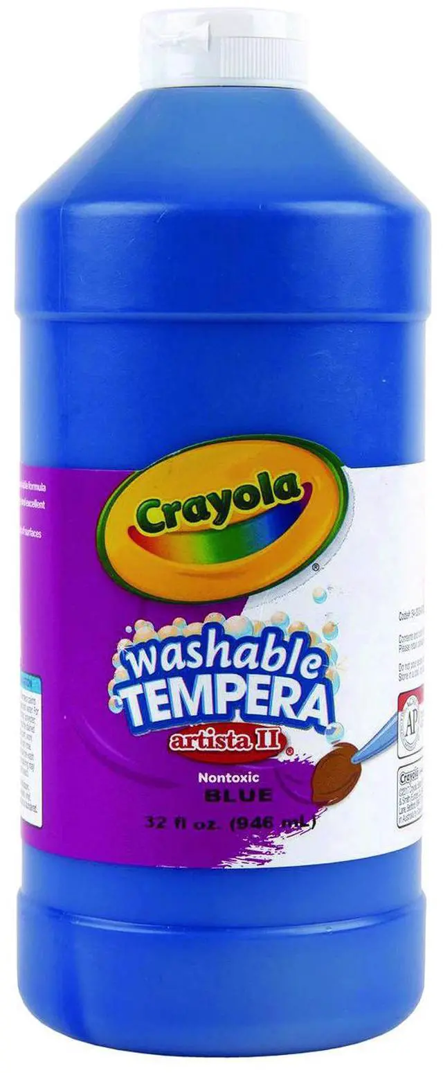 Alt view image 2 of 5 - Crayola. 543132042 Artista II Washable Tempera Paint, Blue, 32 oz